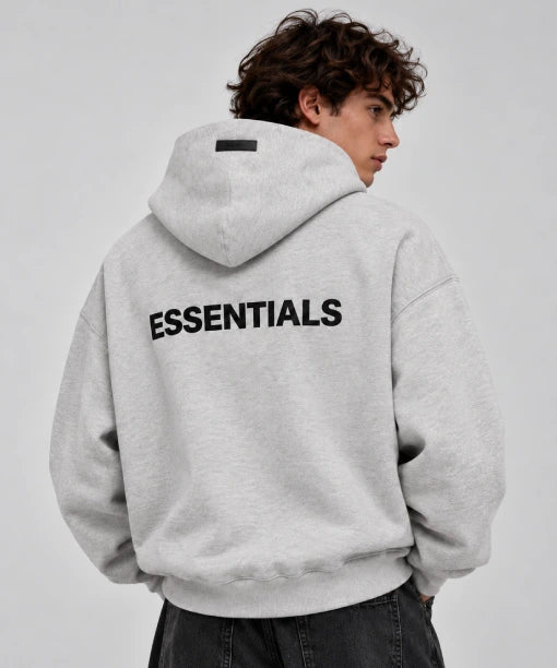 Light Oatmeal Essentials Pullover Hoodie