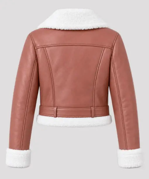 Women_s Crop Boxy Shearling Aviator Leather Jacket