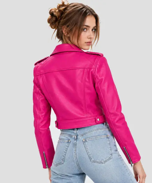 Ciara Pink Motorcycle Jacket