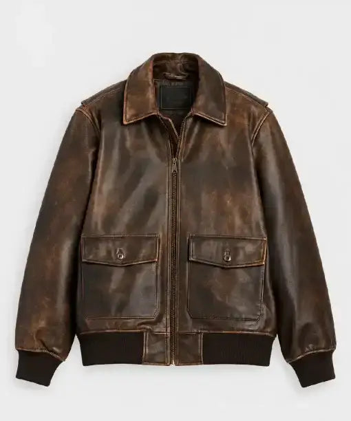 Clayton Leather Aviator Jacket