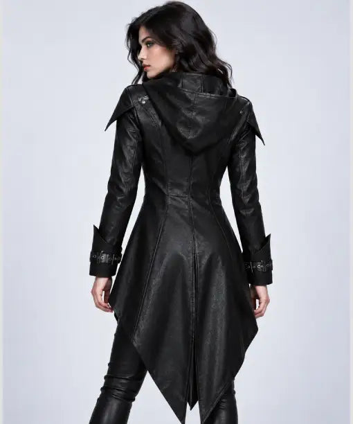 Devil Fashion Halloween Steampunk Black Coat