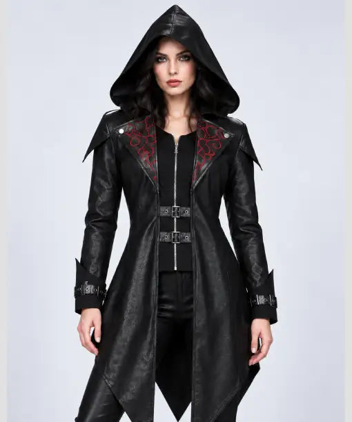 Devil Fashion Halloween Steampunk Hooded Coat