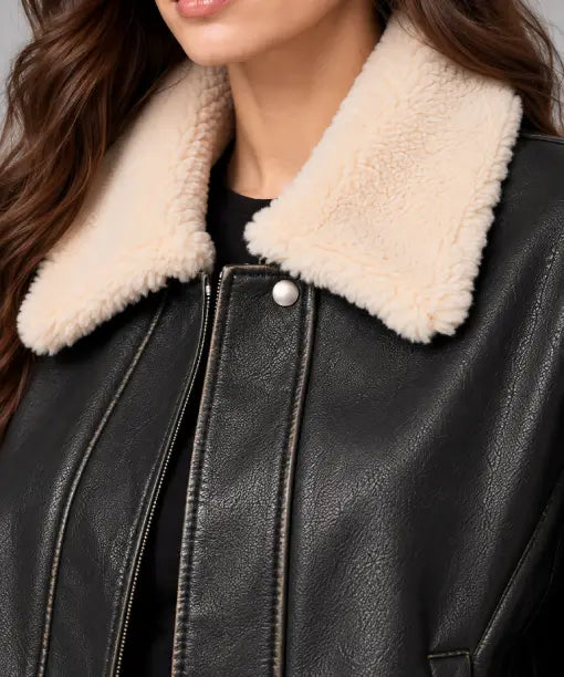 Elliott Shearling Leather Jacket