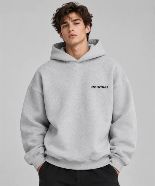 Essentials Grey Pullover Hoodie