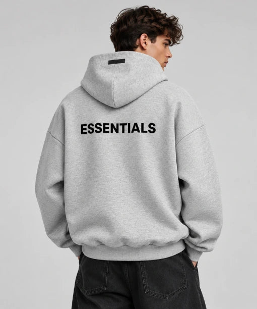Grey Essentials Hoodie