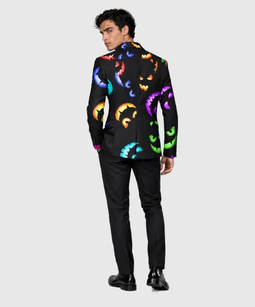 Halloween Party Pumpkin Print Blazer