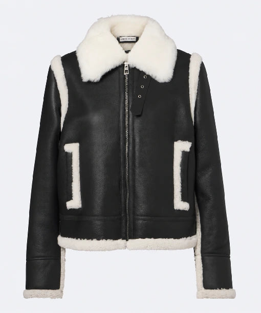 Loewe Aviator Shearling Trimmed Jacket