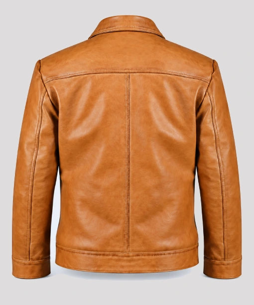 Marcus Brown Leather Jacket