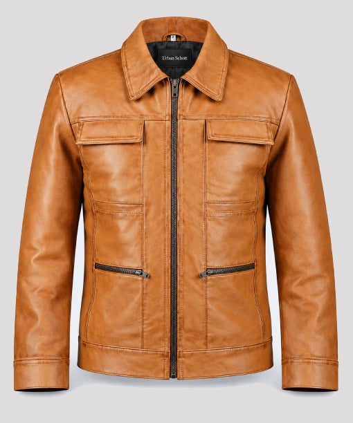 Marcus Brown Vintage Leather Jacket