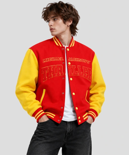 Michael Jackson Thriller Bomber Varsity Jacket