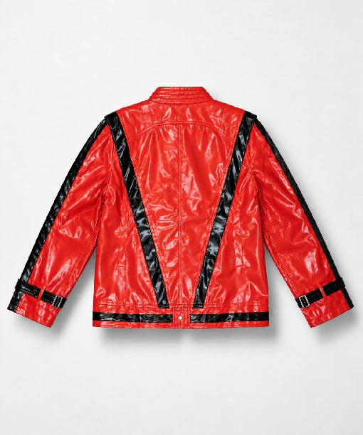 Michael Jackson Thriller Red Leather Jacket