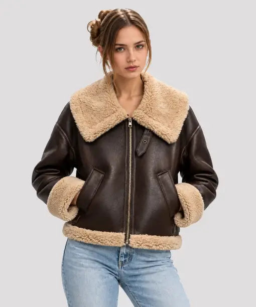 Monaco Aviator Leather Jacket