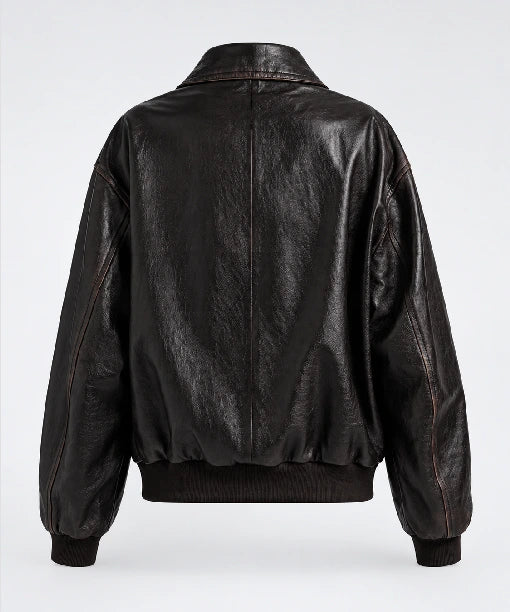Prada Oversized Blouson Leathet Jacket