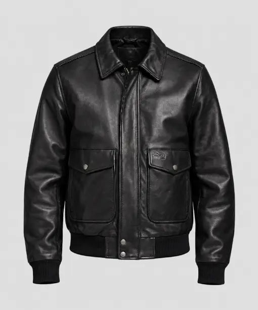 Schott Aviator Black Leather Jacket