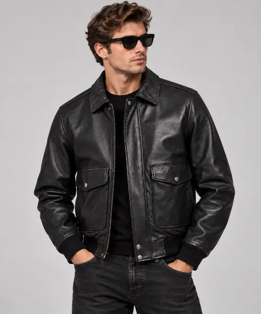 Schott Aviator Motorcycle Leather Jacket