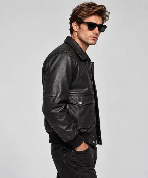 Schott Black Leather Jacket 