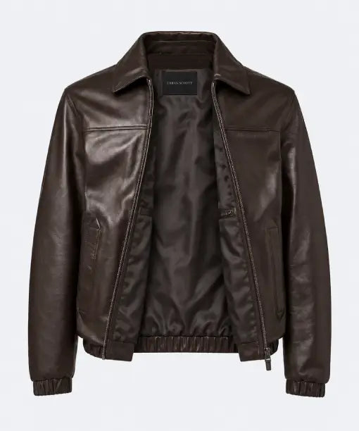 Schott Brown Leather Blouson Jacket