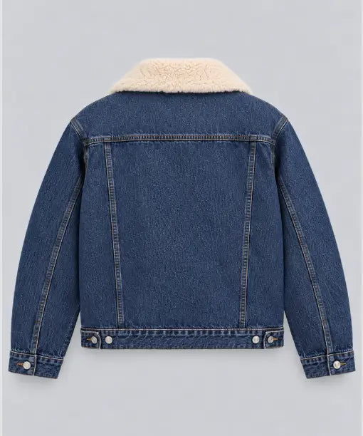 Schott Denim Sherpa Jacket