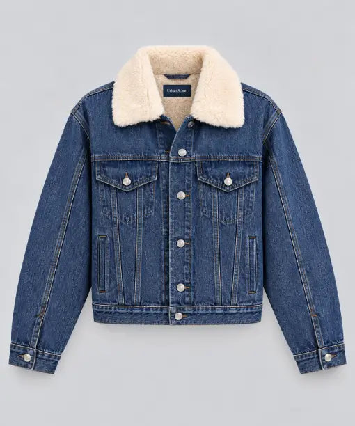 Schott Sherpa Denim Jacket