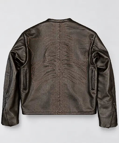 Schott Skeleton Bones Halloween Leather Jacket