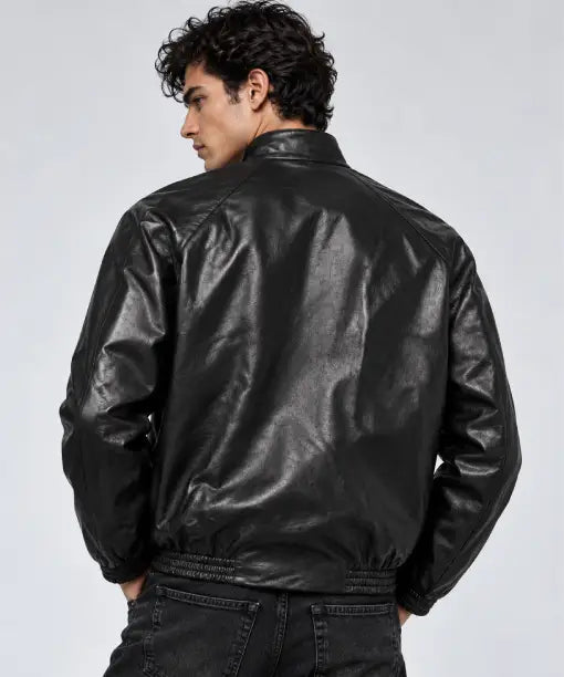 Schott Studio Black Motorcycle Leather Jacket