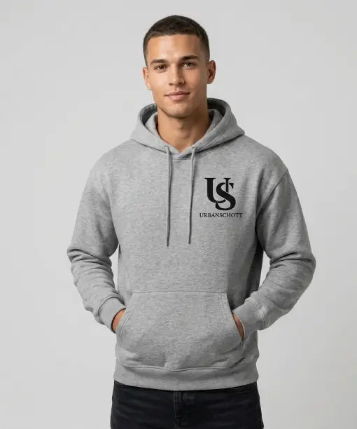 Urban Schott Angel Wings Grey Hoodie