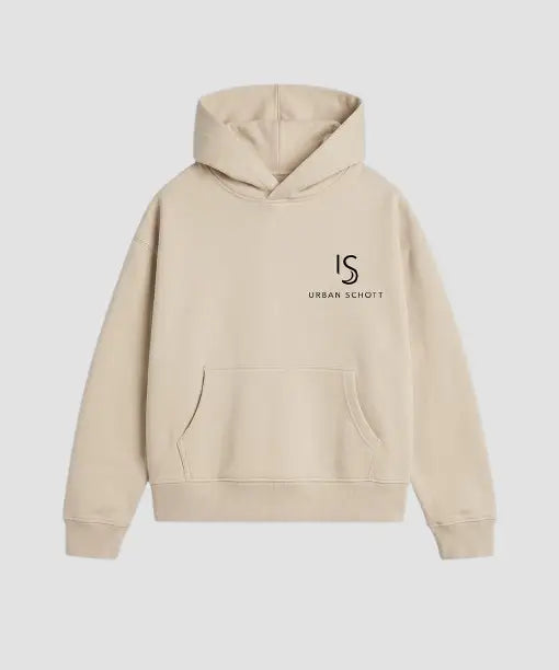 Urban Schott Beige Pullover Hoodie