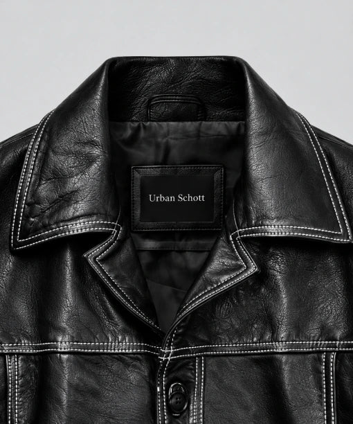 Urban Schott Brad Pitt Fight Club Leather Jacket