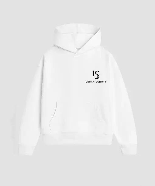 Urban Schott Graphic White Hoodie