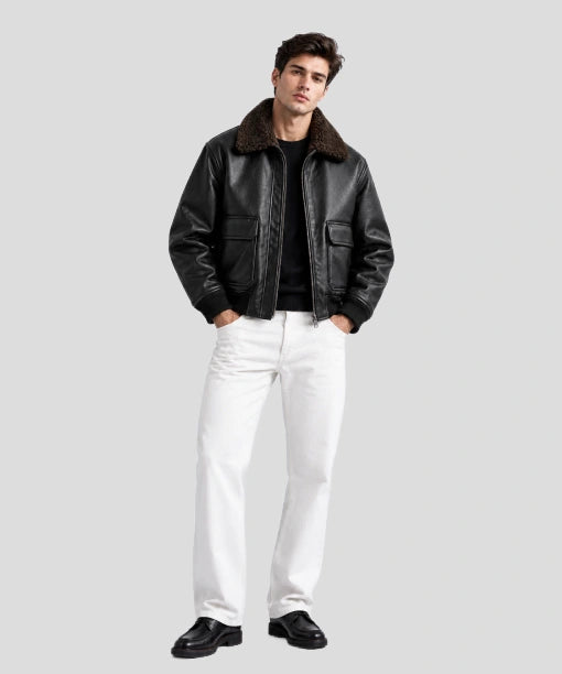 Zara Aviator Shearling Jacket